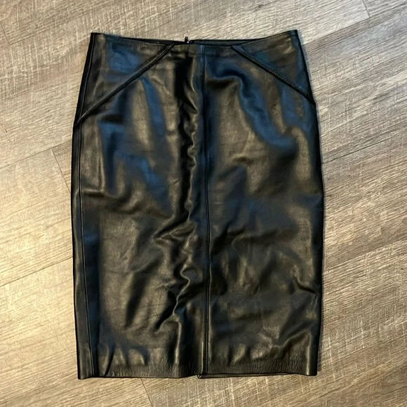 VS Genuine Leather Skirt by Victoria Secrets - Picture 1 of 12